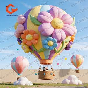 Ballon à <span class=keywords><strong>air</strong></span> chaud <span class=keywords><strong>gonflable</strong></span> géant à motif floral personnalisé pour salons professionnels et grandes inaugurations - Product Image 6