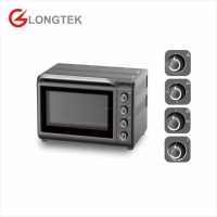 Four à convection électrique de table 35L en métal pour la cuisson de pizzas et usage domestique