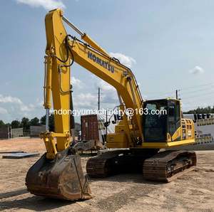 Excavatrice Komatsu PC210LC d'occasion du Japon, 24,4 tonnes, chenilles larges, avec moteur et pompe Komatsu, équipement de construction à vendre - Product Image 2