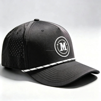 Casquettes de golf brodées personnalisées, casquettes trucker à perforations laser, chaînes, casquettes de baseball 5 panneaux personnalisées brodées