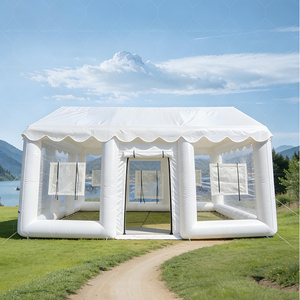 Carpa Inflable Transparente Blanca, Resistente al Agua y Hermética, Fácil de Instalar, con Bomba Eléctrica para Piscina, en Oferta - Product Image 5
