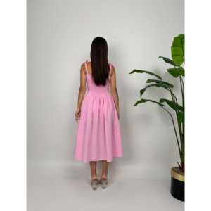 Vestido A-Line con Tirantes Finos 3045, Cintura Natural, Lazo, para Fiesta, Casual, Tejido Transpirable - Product Image 5