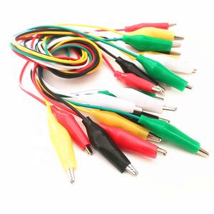 Farbige Krokodil klemmen Test kabel 5 Farben 50cm Länge Groß Mittel und Klein 10 Stück Krokodil klemme Test leitungen - Product Image 4