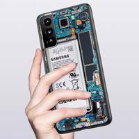 Carte mère Circuit imprimé étui pour samsung Galaxy S22 5G S21 Ultra S20 FE S10 S9 Plus S10E S8 Silicone souple noir couverture de téléphone