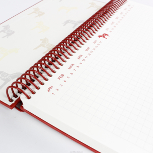 Cuaderno Espiral A6L <span class=keywords><strong>de</strong></span> Seis Piezas, Diseño Nórdico Francés con Caballo Blanco, Cubierta con Cabeza <span class=keywords><strong>de</strong></span> Caballo, Papel <span class=keywords><strong>de</strong></span> Alta Calidad, 100 Hojas, Diario - Product Image 6