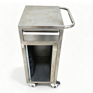 Chariot de classement médical Medco <span class=keywords><strong>en</strong></span> acier inoxydable de haute qualité, résistant à la rouille, 60 compartiments, pour hôpitaux, cliniques et salles de soins - Product Image 2