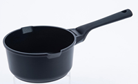 Casserole à sauce de 16 cm en aluminium moulé sous pression avec revêtement antiadhésif PEEK et fond à induction pour la cuisine