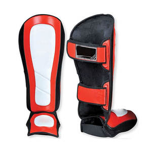 Muay Thai-espinillera de kárate, protector de cuero PU para piernas, proveedor en paquistaní, venta al por mayor - Product Image 1