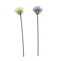 66cm Künstliche Agapanthus-Blume Realistische Nachbildung der Nil-Lilie Afrikanische Lilie für Nordische Moderne Heim- und Hochzeitsvasen-Dekoration