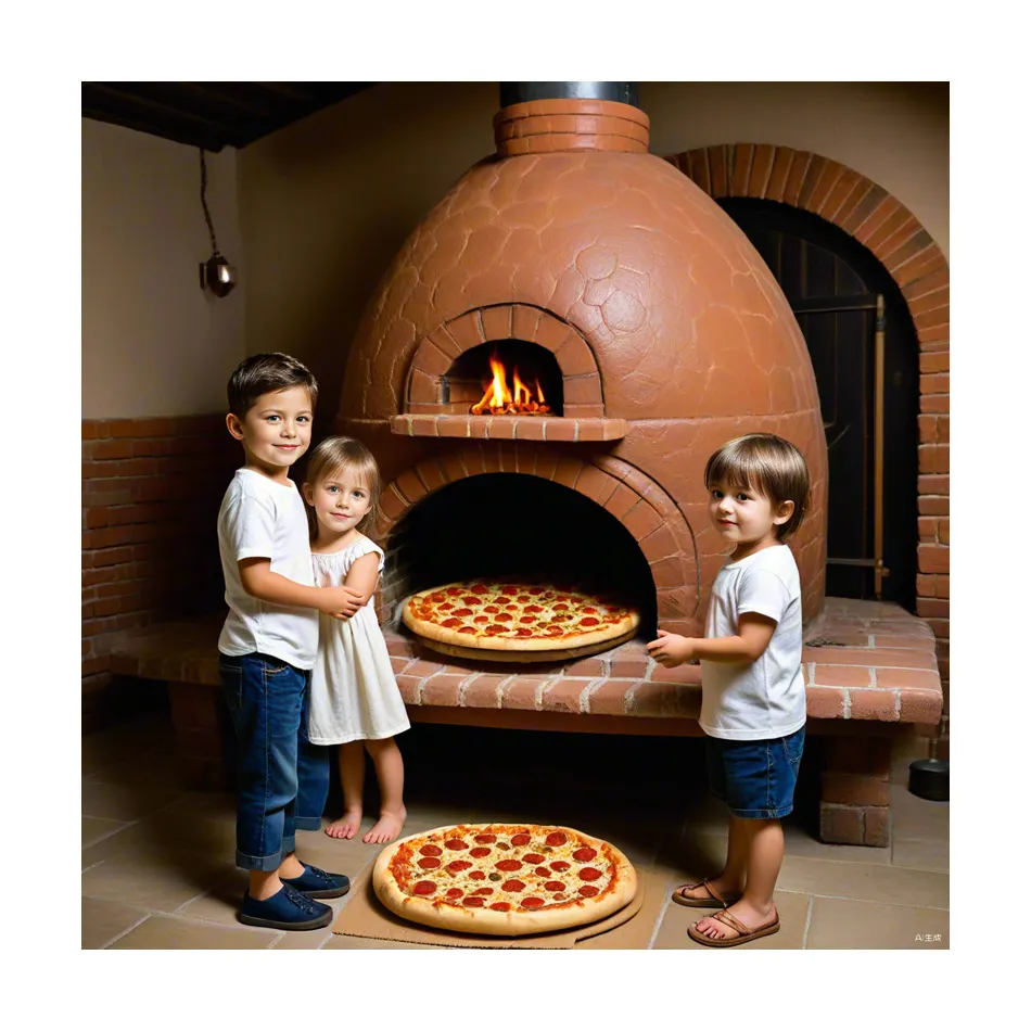 Stove Large Chinese Woodfire Woof Fired Italian Electric Stone Pizza Oven 17" Rotation Gas Burner Replacement