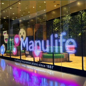 หน้าจอ LED โฮโลแกรม 3 มิติ สำหรับโฆษณาในร่ม จอแสดงผล LED ขนาดสั่งทำพิเศษ ความโปร่งใสสูง สำหรับหน้าต่างร้านค้าและงานนิทรรศการ - Product Image 4