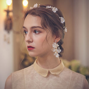 Bandeau en cristal pour femmes, accessoires de cheveux, serre-tête de vigne strass, fleur, accessoires pour mariage, 2020 - Product Image 6