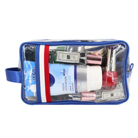 Sac de serviette en PVC Transparent pour hommes, sac de douche de plage avec poignée Portable, Logo imprimé personnalisé, usine,