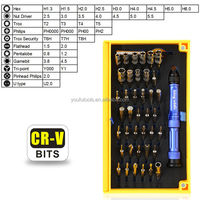 Kingsdun — Kit d'outils professionnels de réparation, jeu de tournevis multiples 63 en 1, pour montre téléphonique, verre, ordinateur