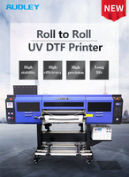 Imprimante de transfert DTF Audley 60cm I3200 Nouveau modèle VU Facile à utiliser Encre UV Laminateur pour étiquettes Tasses Emballages Logos Autocollants