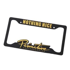 USA standard size decorative UV printing custom design cartoon car license plate frame Japan anime number plate holder