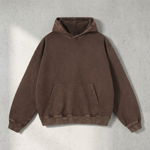 เสื้อฮู้ดดี้ผ้าฝ้ายแท้หนา 450 GSM สำหรับฤดูหนาว แฟชั่นผู้ชายทรงโอเวอร์ไซส์ พิมพ์ลายดิจิทัล ขายส่งจำนวนมาก ราคาแข่งขัน - Product Image 3