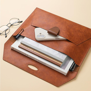 Porte-documents <span class=keywords><strong>en</strong></span> cuir PU, format <span class=keywords><strong>A4</strong></span>, avec fermeture magnétique, organiseur de documents, porte-fichiers - Product Image 4