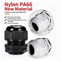 Presse-étoupe en nylon blanc et noir M20 (6-12mm) Niveau de protection IP68 Certifié RoHS CE Reach Solaire