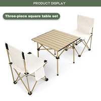 Table rectangulaire pliable légère et facile à transporter de conception personnalisée professionnelle avec chaise