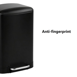 Poubelle hygiénique à pédale pour salle de bain, rangement élégant, <span class=keywords><strong>action</strong></span> de fermeture douce et silencieuse - Product Image 1