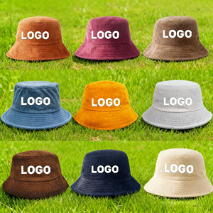 Reversible Bucket Cap Hat Design Your Own Logo Embroidery Printing Custom Logo Cotton Bucket Hats Custom Summer Bucket Hat - Product Image 1