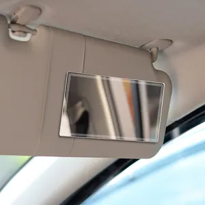 New Arrival Aço inoxidável Car Side Maquiagem Sun Visor Vanity Mirror para Car Sun Visors Acessórios do carro