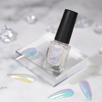 Vernis à ongles métallique effet miroir, marque privée, poudre de pigment chromé pour ongles, liquide chromé pour ongles