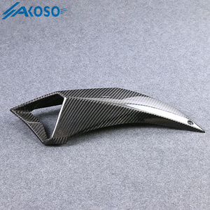 AKOSO Carénage complet de protection de tuyau d'admission d'air de moto en fibre de carbone sèche 3K pour Kawasaki <span class=keywords><strong>Z</strong></span> <span class=keywords><strong>H2</strong></span> <span class=keywords><strong>2021</strong></span> 2022 2023 2024 - Product Image 3