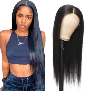 Natural Brazilian hair supplier bone straight human hair smoothing extensions wigs transparent lace front closure wig