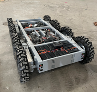 Quad tout-terrain agricole électrique 8 roues motrices avec CAN Bus RS485 et pilote ROS2 disponible