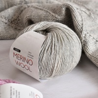 Fil à tricoter et à crocheter en laine mérinos 100 % naturelle, teint, écologique, 4 brins, doux pour bébé, 50g, vente en gros