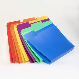 Plástico <span class=keywords><strong>Manila</strong></span> Arquivo Pastas Tamanho Letra Poli Pastas Coloridas Heavy Duty 1/3 Corte Tab para a Escola - Product Image 4