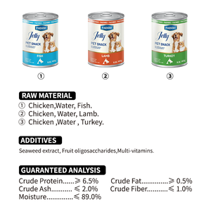 <strong>Hypoallergenic</strong> High Protein Chicken Breast <strong>Wet</strong> <strong>Food</strong> Grain-Free 400g Turkey Lamb Fish Flavors Pet <strong>Dog</strong> Canned <strong>Food</strong> for Adult <strong>Dogs</strong> - Product Image 3