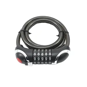 YH1462 Secret code combination bicycle bike lock with light