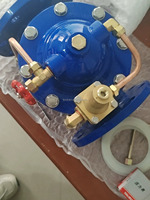 Vanne de réduction de pression d'eau pilotée 200X, réglable, pour contrôle hydraulique incendie, DN100 DN150 DN200 DN250