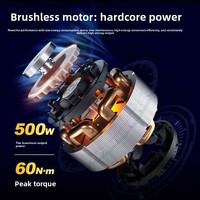 Perceuse sans fil sans balais DCJZ2060 20V Lithium-Ion, perceuse à main à deux vitesses, couple maximal de 30 Nm, OEM, légère, électrique, pour usage domestique
