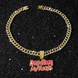 Nouveau Collier Pendentif Lettre Style Hiphop Luxe Léger 2026 Fait Main Design Simple Colliers Homme Bijoux Tendance Vente en Gros - Product Image 4