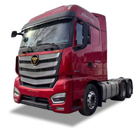 Nouveau stock Fonton Auman 6x4 Euro 6 Camion tracteur à direction à gauche avec caméra arrière, tracteur routier 610 CV, tête de camion, remorque, tracteur