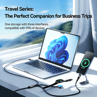 Cable de Carga Rápida 3 en 1 de 100 W para IWatch, Cable Divisor USB C, Cable de Carga Múltiple para IWatch, iPhone, Android y Más