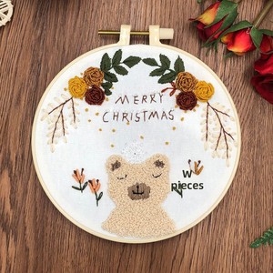Kit de Bordado Europeo Hecho a Mano, Tela de Algodón con Diseño Floral, Ministerio de Cultura, Punto de Cruz y Manualidades de Bordado - Product Image 1