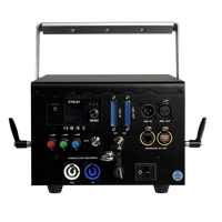Sistema de Espectáculo Láser RGB a Todo Color Optlaser PR10000-RGB de 10 W con Control ILDA