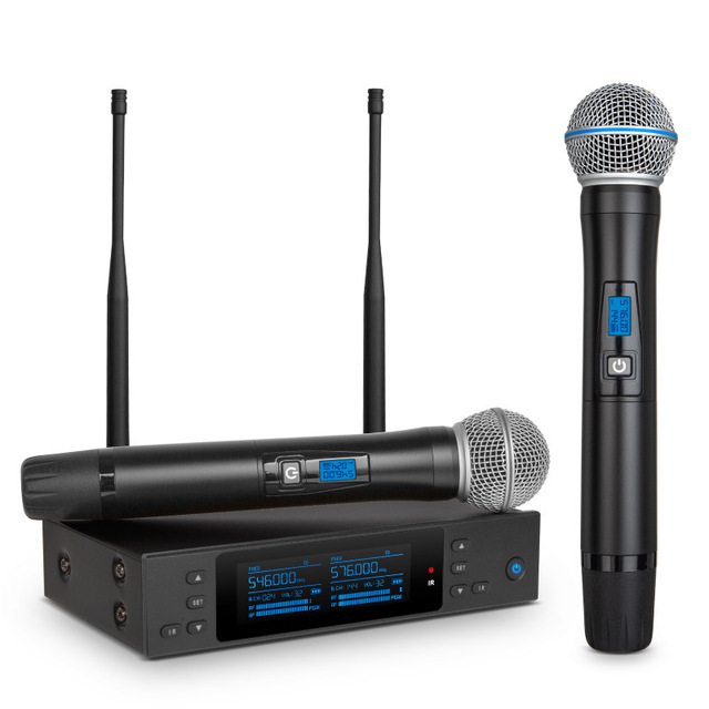 Wireless Long-Range Battery Life Microphone Stage Performance Conference Speech Live Streaming Uhf Microphone