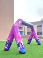 Arche gonflable personnalisée pour compétitions sportives, événements publicitaires et promotion de camping avec affichage du logo