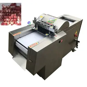 Commercial Mutton Beef Block Dicing Cutter Frozen Poultry Meat Cube Cutting Machine