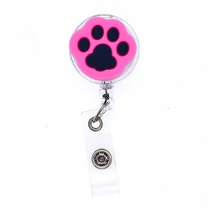 Hot bán cá nhân thời trang mềm Silicone Kawaii mèo bàn chân huy hiệu Reel Holders cho bé gái - Product Image 2