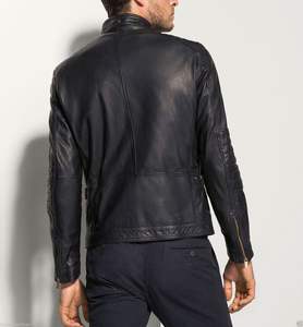 Chaqueta de Camuflaje Unisex de Cuero Genuino Premium, Cuello Alto, Lista para el Invierno, Impermeable, Resistente al Viento, Acabado Suave, Costuras Resistentes - Product Image 2