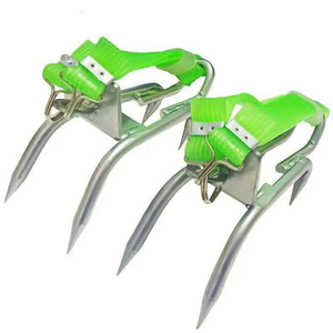 Équipement <span class=keywords><strong>d</strong></span>'escalade <span class=keywords><strong>d</strong></span>'arbre de sécurité en plein air, bottes de randonnée pour grimper aux poteaux et aux arbres en bois, avec crochets en acier inoxydable durables et tranchants - Product Image 1