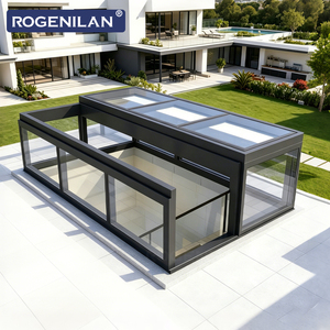 <span class=keywords><strong>Lucernari</strong></span> Elettrici in Alluminio a Forma di L su Misura Rogenilan, Finestre da Tetto con Doppio Vetro Temperato <span class=keywords><strong>per</strong></span> Case - Product Image 3