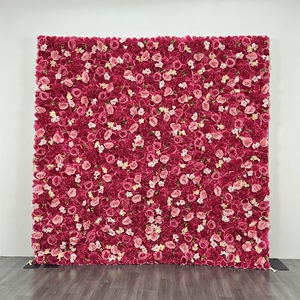 Atractiva Pared de Flores Artificiales 3D Enrollable para Decoración de Bodas, Fiestas, Eventos y Cabinas de Fotos - Product Image 6